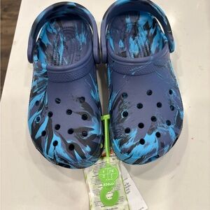 Crocs Kids' Navy Marble Clogs